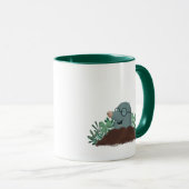 Taza topo feliz con gafas マグカップ (正面右)