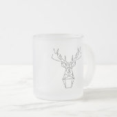 Taza Venado フロストグラスマグカップ (正面右)