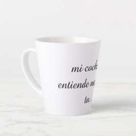 taza vilianes de humor  カフェラテマグ