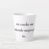 taza vilianes de humor  カフェラテマグ (正面)