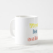 Taza viva la salsa コーヒーマグカップ (正面左)