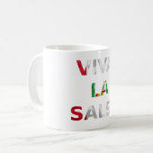 Taza Viva la salsa Perú コーヒーマグカップ (正面左)