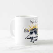 Taza 'Wake Up. Be Awesome. Repeat.' コーヒーマグカップ (正面左)