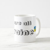Taza We are all Ukraine コーヒーマグカップ (正面右)