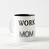 Taza Working Mom ツートーンマグカップ (正面左)