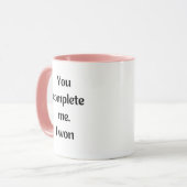 Taza "You complete me" マグカップ (正面左)