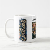 TazaCome On Capibarras remera llena de entusiasmo  コーヒーマグカップ (左)