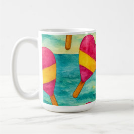 Tazas de café helados en la playa  コーヒーマグカップ