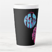 Tazas de café latte ilustración de "FELIZ NAVIDAD" カフェラテマグ (正面)