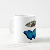 Tazas de dos Mariposas Hermosas コーヒーマグカップ (正面左)