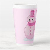 Tazas para café latte con muñeco de nieve カフェラテマグ (正面)