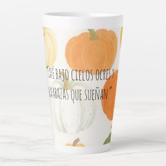 tazas para otoño カフェラテマグ (正面)
