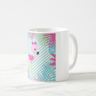 Tazas Personalizadas Flamenco Rosa Baby コーヒーマグカップ