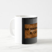 Tazas que sanan – Mi terapia es el café- コーヒーマグカップ (正面左)