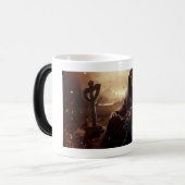 Tazas, santa muerte, la niña, esotérico, mug モーフィングマグカップ (正面左)