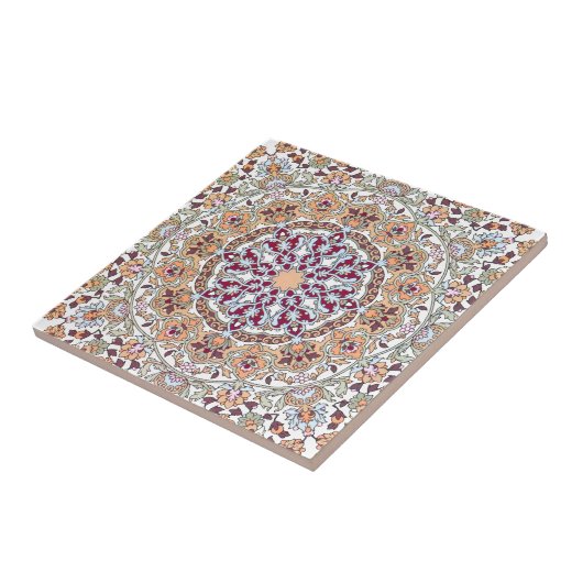 Tazhib decorado del arte persa, mandala persa タイル (側面)