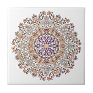 Tazhib decorado del arte persa, mandala persa タイル