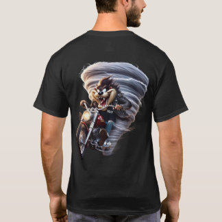 Tazzバイクもしくは自転車に乗る人Tシャツ Tシャツ