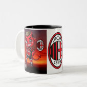 Tazza Milan calcio ツートーンマグカップ (正面左)
