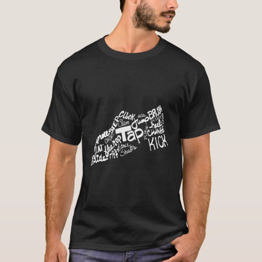 Tbダンスタップダンスシューズ用語 Tシャツ (正面)