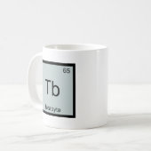 Tb - テラバイト おもしろ 化学元素記号 Tシャツ コーヒーマグカップ (正面左)