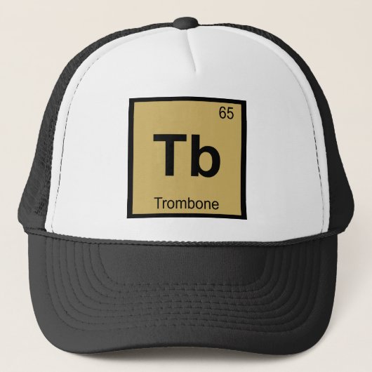Tb – トロンボーン音楽化学周期表 キャップ (正面)
