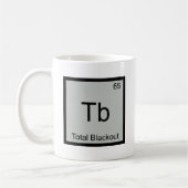 Tb – 全消失化学素おもしろい子シンボル コーヒーマグカップ (左)