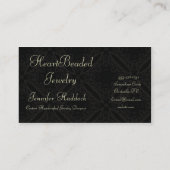 TBAの勝者のモモのダマスク織 名刺 (裏面)