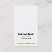 TBAの芸術の技術-小説家の作家の作家 名刺 (裏面)