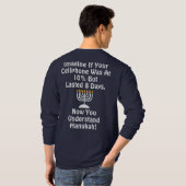 TBAハヌカセルフォンとホワイト文字 Tシャツ (裏面フル)