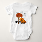 TBA賞を受賞したハロウィーンのカボチャの頭 –  ベビーボディスーツ (裏面)