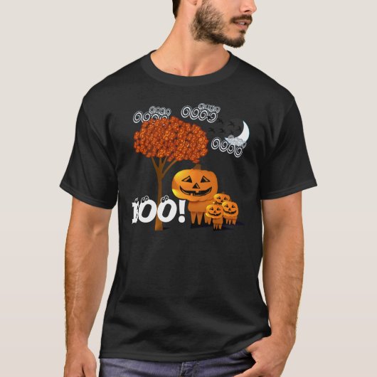 TBA賞を受賞したハロウィーンのカボチャの頭 –  Tシャツ (正面)