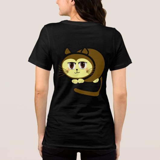 TBA賞受賞者の猫の鳴き声カスタマイズ トライブレンドＴシャツ (裏面)