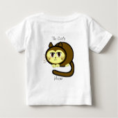 TBA賞受賞者の猫の鳴き声カスタマイズ- ベビーTシャツ (裏面)