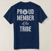 TBA部族誇りを持ったホワイトフォントのメンバー Tシャツ (デザイン裏面)