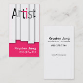 :: TBA:: はっきりしたなグラフィックアーティスト-ぐらつかせたパネル 名刺 (正面/裏面)