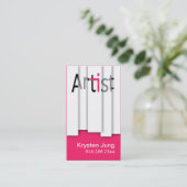 :: TBA:: はっきりしたなグラフィックアーティスト-ぐらつかせたパネル 名刺 (スタンド正面)