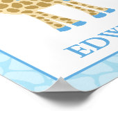 {TBA}ジャングルキレーフブルーボーイ名前をカスタムするプリント ポスター (角)