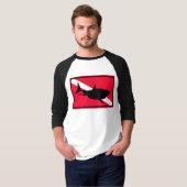 {TBA}ホホジロザメのダイビングの印の人のTシャツ Tシャツ (正面フル)