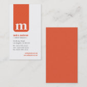 {TBA}モノグラムシンプルデザイナー名刺 名刺 (正面/裏面)