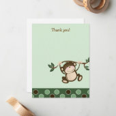 {TBA}モンキーパ遊ンビーFlat Thank you note ノートカード (正面/裏面インサイチュ)