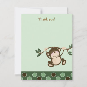 {TBA}モンキーパ遊ンビーFlat Thank you note ノートカード