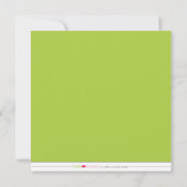 {TBA}ライムの大切でカスタムなベビーシャワーの招待状 招待状 (裏面)