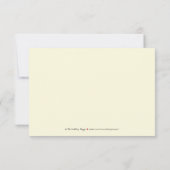 {TBA}孔雀の羽RSVPカード（ネイビー） 出欠カード (裏面)