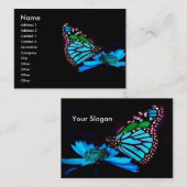 - TBA -青いライトの蝶 名刺 (正面/裏面)