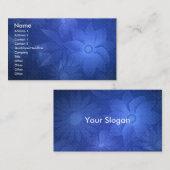 - TBA -青い花のDeco 名刺 (正面/裏面)