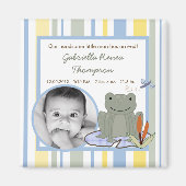 {TBA} 2"x2"うるうカエルの亀の発表マグネット マグネット (正面)