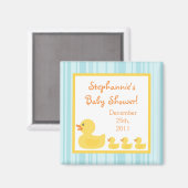 {TBA} 2"x2"ゴムダッキー(アヒルちゃん)バブルパーティー好意マグネット マグネット (正面/裏面)