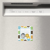 {TBA} 2"x2"ジャングルキングライオン発表磁石 マグネット (インサイチュ (食洗機))