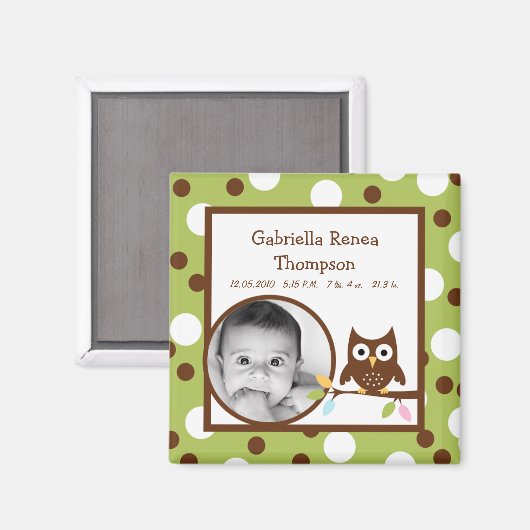 {TBA} 2"x2"フォレストの友人の発表マグネット マグネット (正面/裏面)